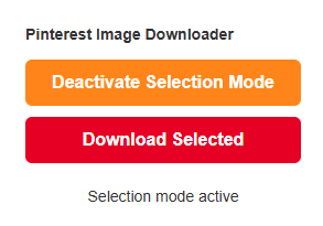 Clean extension popup with activate and download buttons